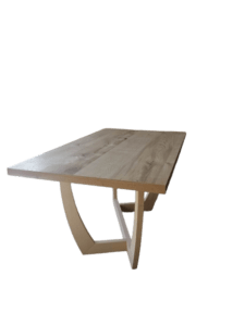 tavolo l 160 in rovere, tavolo legno massello moderno, tavolo moderno rovere, tavolo design moderno, tavolo legno massello di rovere, tavolo con piano rovere 5 cm